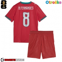Otroške Nogometnih dresov Portugalska Bruno Fernandes #8 Domači SP 2026 Kratki rokavi (+ hlače)